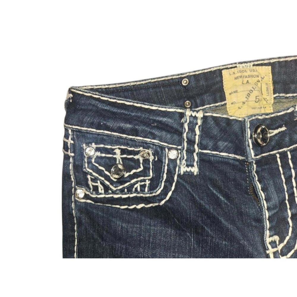 Dark Wash L.A. Idol Jeans Size 5 In Excellent Used Condition, No Flaws! - Picture 9 of 9